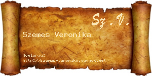 Szemes Veronika névjegykártya