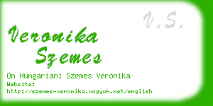veronika szemes business card